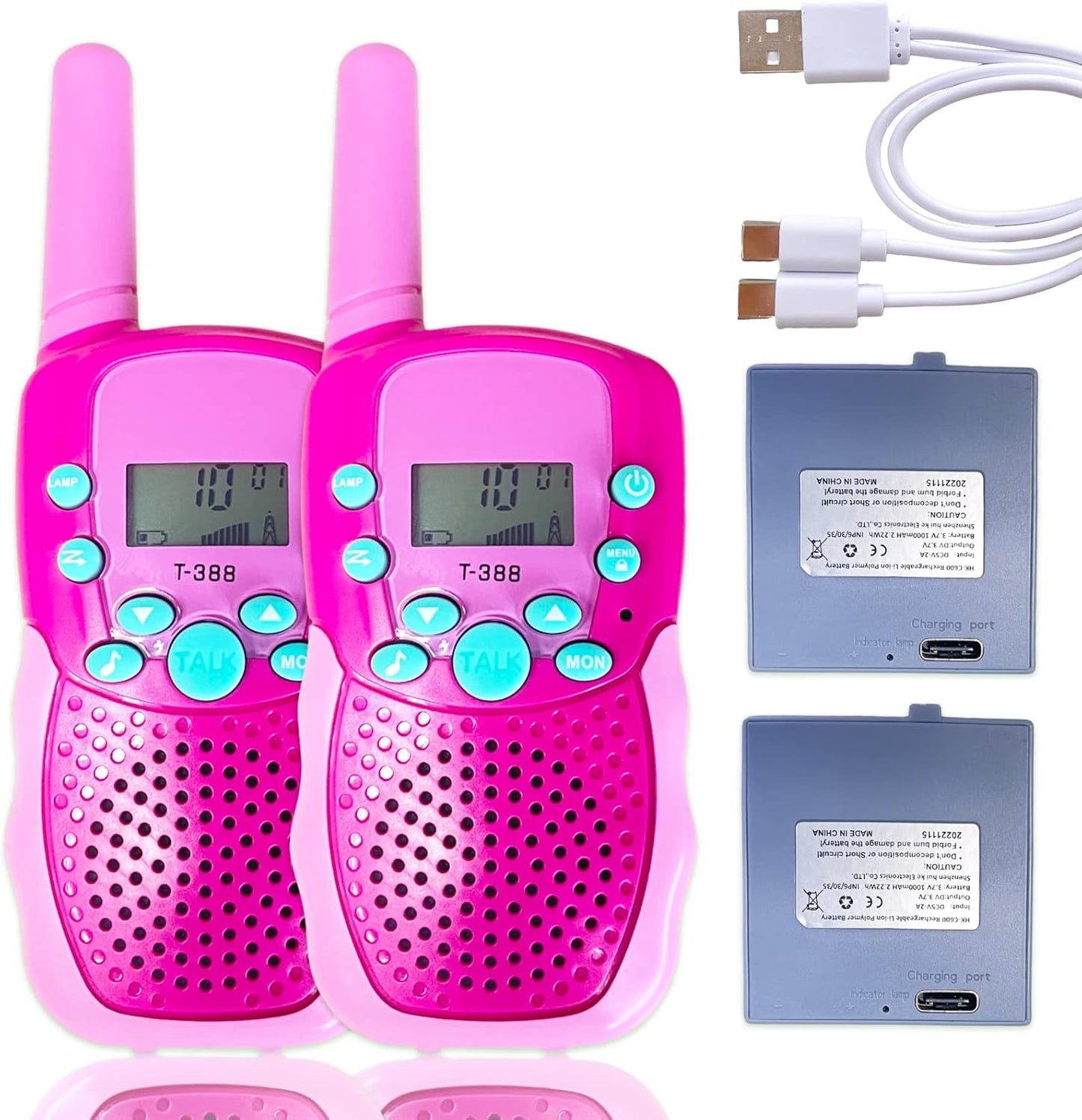 Walkie Talkies for Kids - Rechargeable - 3-12 Year Old