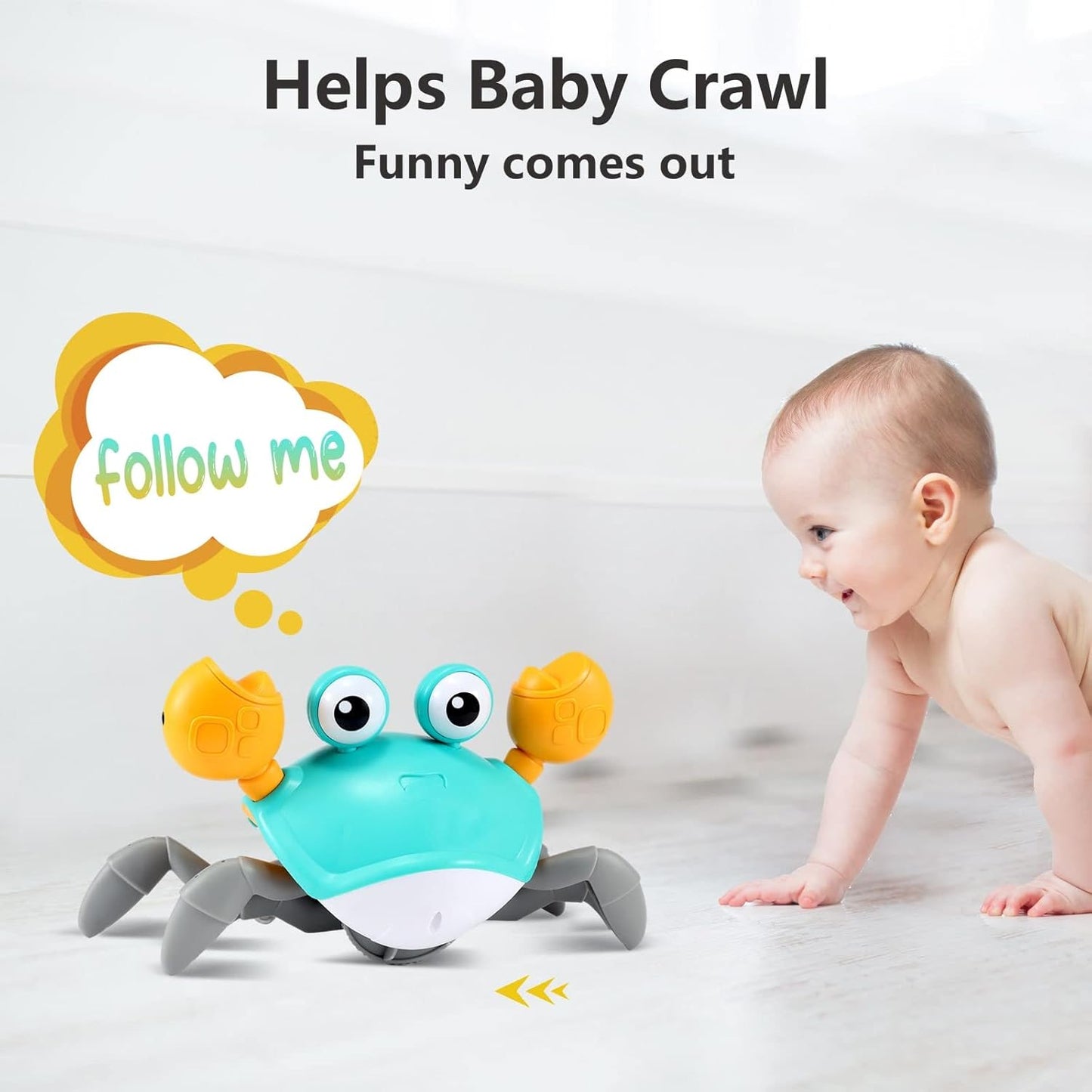 Crawling Crab Baby Toy - Christmas Gift - 3-12 Month