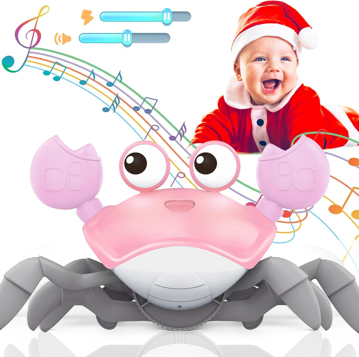 Crawling Crab Baby Toy - Christmas Gift - 3-12 Month