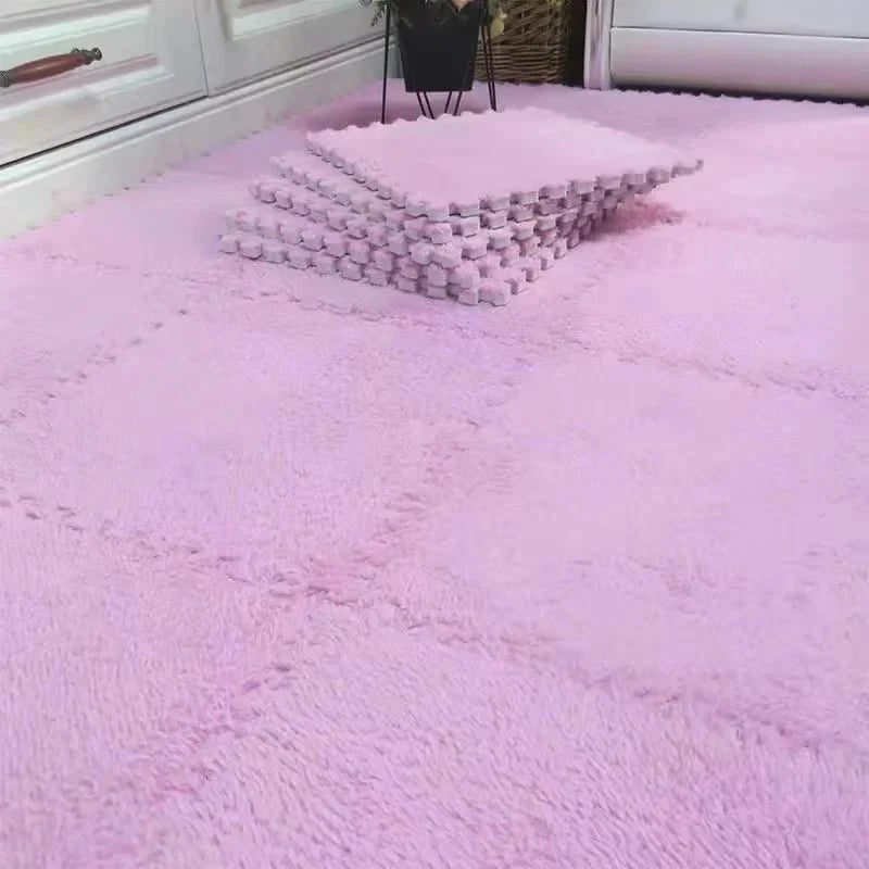 Fluffy Puzzle Floor Mat - LightsBetter